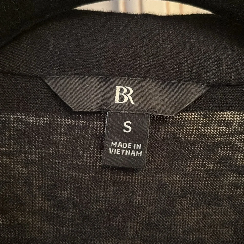 Banana Republic Black Linen Resort Shirt -Sz S - Picture 3 of 3